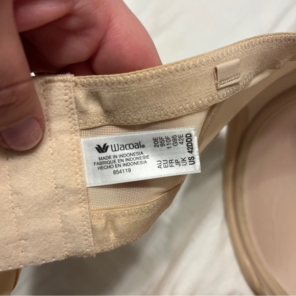 Wacoal Red Carpet strapless Bra, color sand, 42DDD - Picture 4 of 4